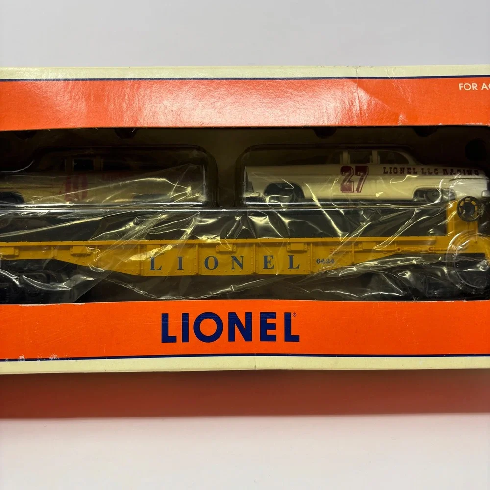 Lionel 6424 Circle-L Racing Flatcar with Stock Cars 6-19423 Die-Cast Metal